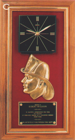 Nautical theme Fire Department clock box