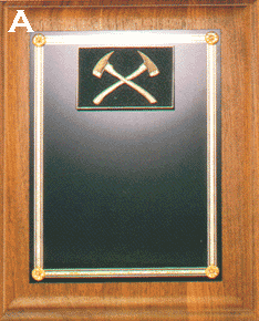 Wall plaque with crossing axes