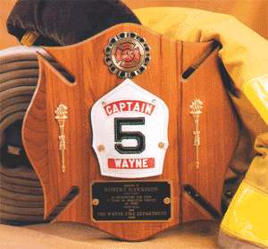 Fireman plaque